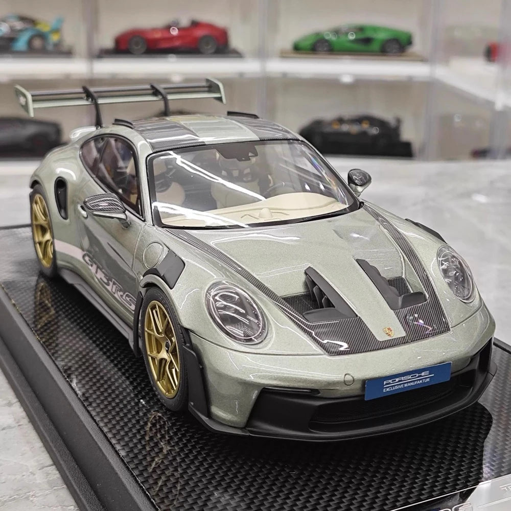[Timothy Pierre] 1:18 Porsche 2023 911 GT3 RS Sonderwunsch Green Model Car Resin
