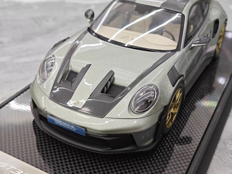 [Timothy Pierre] 1:18 Porsche 2023 911 GT3 RS Sonderwunsch Green Model Car Resin