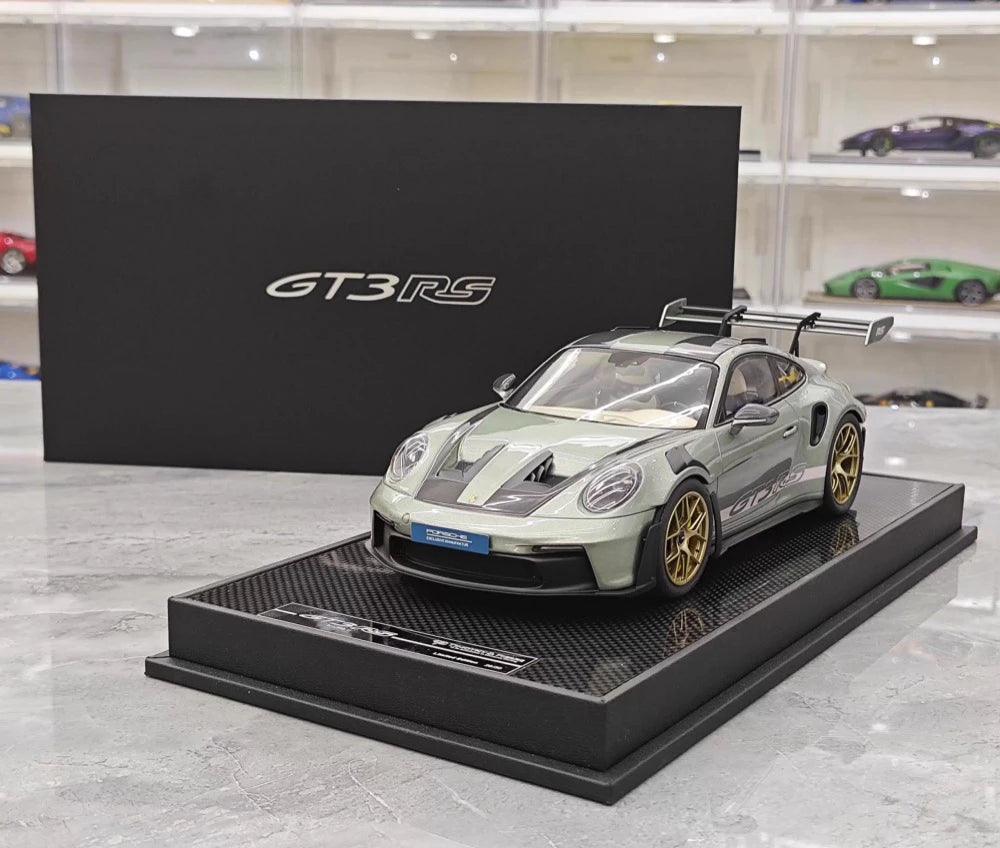 [Timothy Pierre] 1:18 Porsche 2023 911 GT3 RS Sonderwunsch Green Model Car Resin
