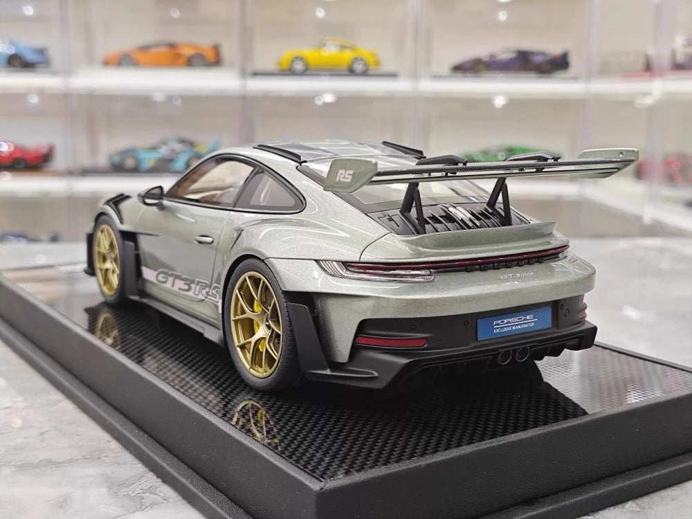 [Timothy Pierre] 1:18 Porsche 2023 911 GT3 RS Sonderwunsch Green Model Car Resin
