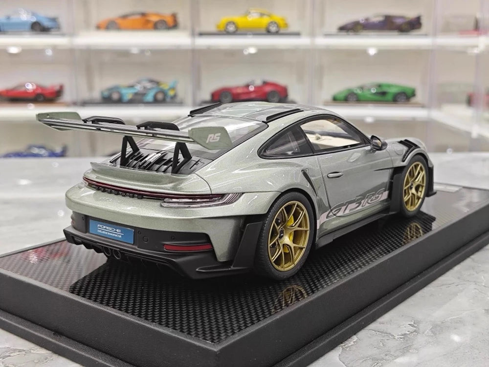 [Timothy Pierre] 1:18 Porsche 2023 911 GT3 RS Sonderwunsch Green Model Car Resin