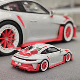 [Timothy Pierre] 1:18 Porsche 2023 911 GT3 RS Sonderwunsch Pink Model Car Resin