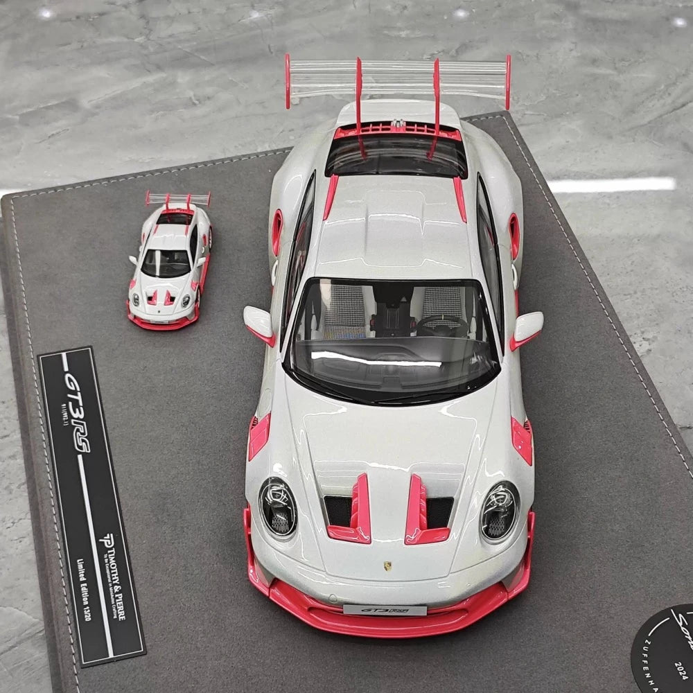 [Timothy Pierre] 1:18 Porsche 2023 911 GT3 RS Sonderwunsch rose voiture miniature Resin