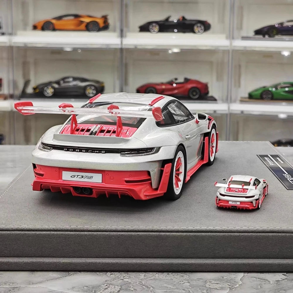 [Timothy Pierre] 1:18 Porsche 2023 911 GT3 RS Sonderwunsch rose voiture miniature Resin