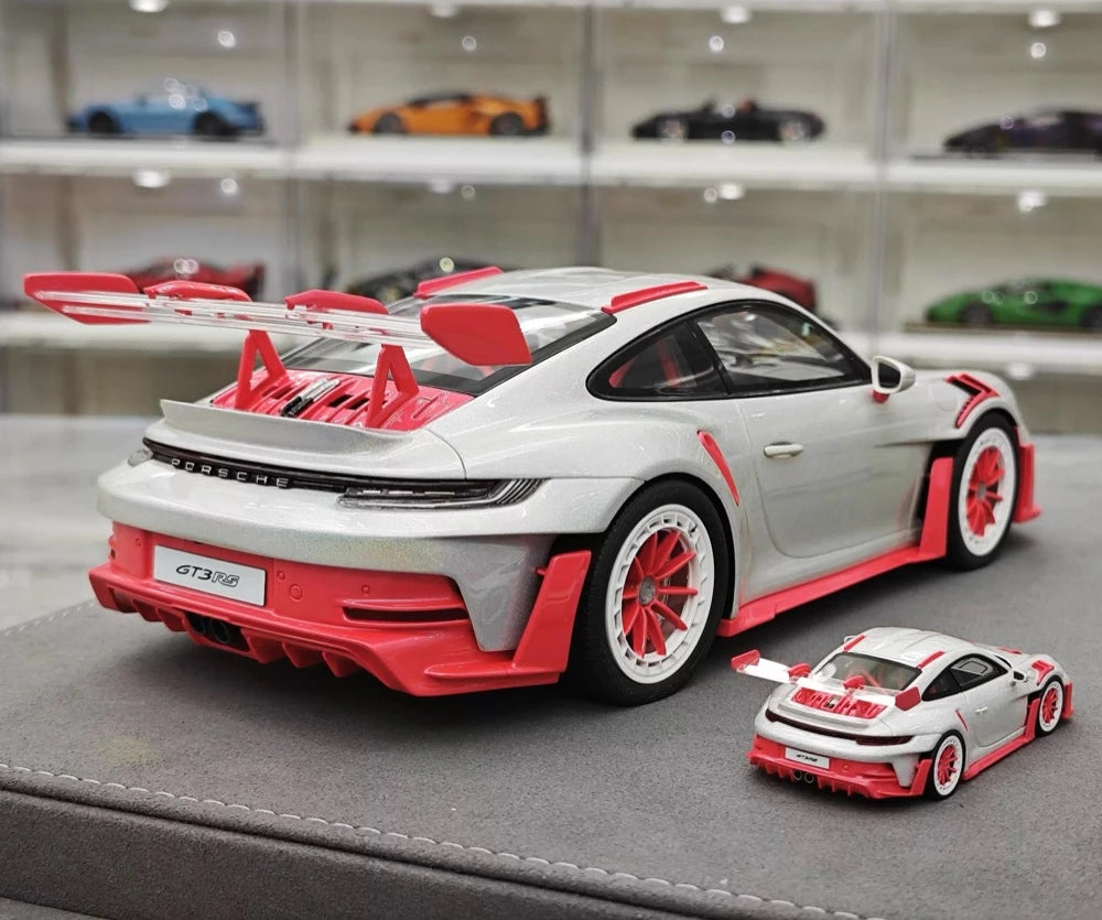 [Timothy Pierre] 1:18 Porsche 2023 911 GT3 RS Sonderwunsch rose voiture miniature Resin