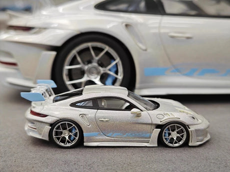 [Timothy Pierre] 1:18 Porsche 2023 911 GT3 RS Sonderwunsch Silver Model Car Resin
