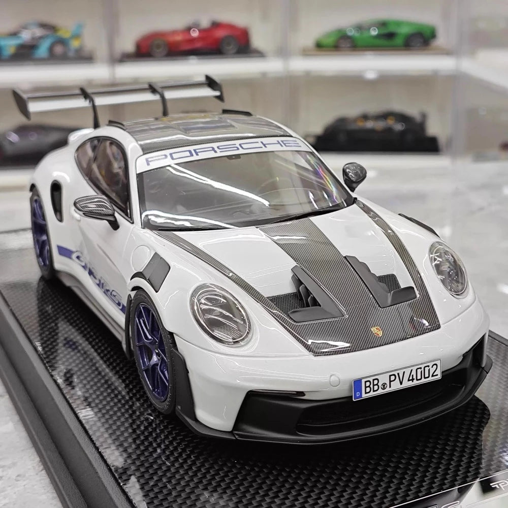 [Timothy Pierre] 1:18 Porsche 2023 911 GT3 RS Sonderwunsch White Model Car Resin