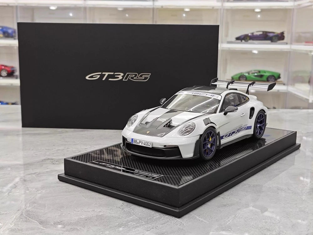[Timothy Pierre] 1:18 Porsche 2023 911 GT3 RS Sonderwunsch blanc voiture miniature Resin