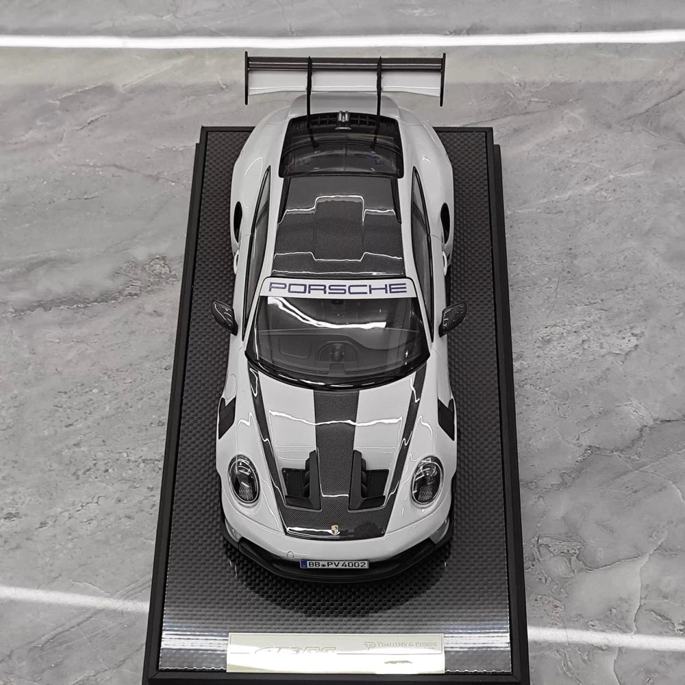 [Timothy Pierre] 1:18 Porsche 2023 911 GT3 RS Sonderwunsch White Model Car Resin