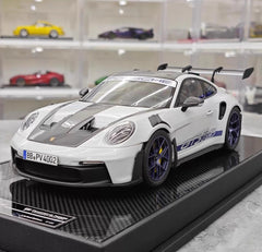 [Timothy Pierre] 1:18 Porsche 2023 911 GT3 RS Sonderwunsch White Model Car Resin
