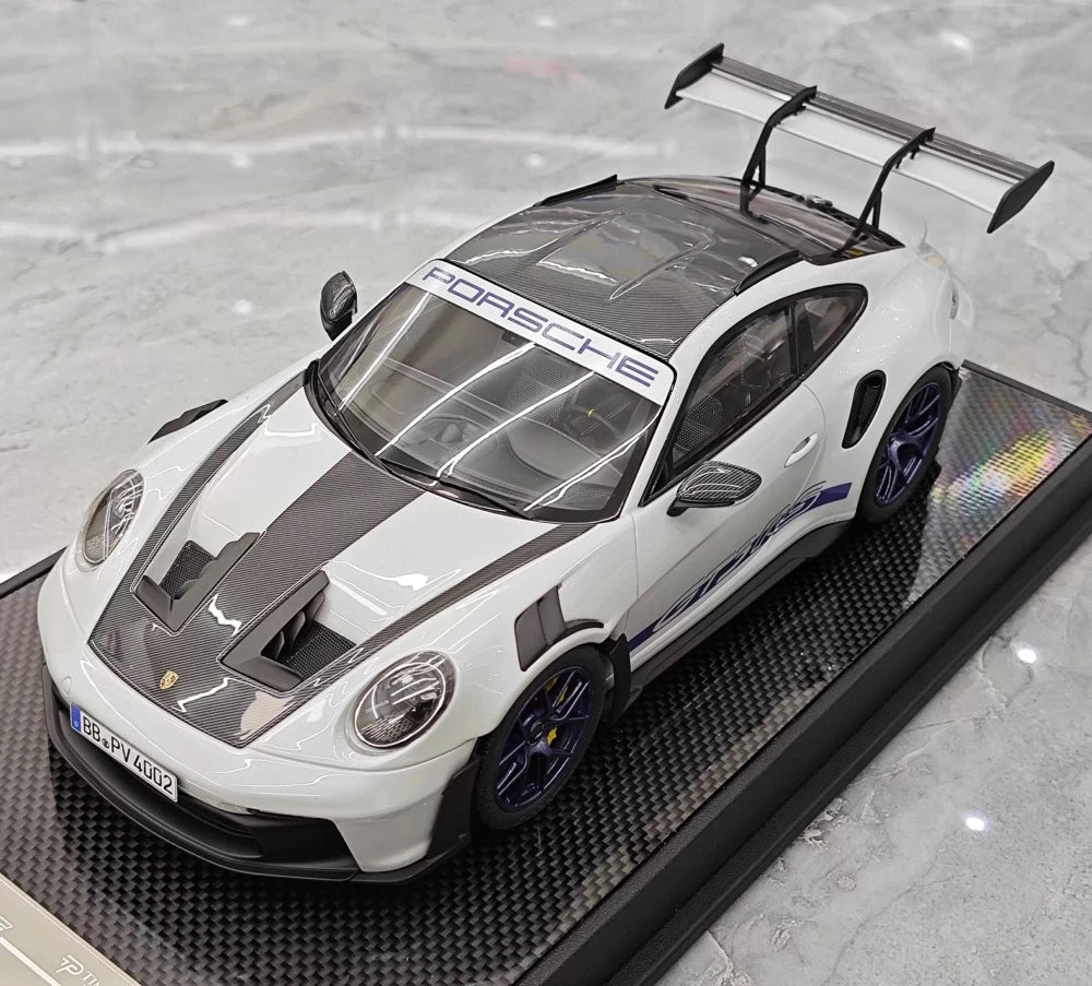 [Timothy Pierre] 1:18 Porsche 2023 911 GT3 RS Sonderwunsch White Model Car Resin