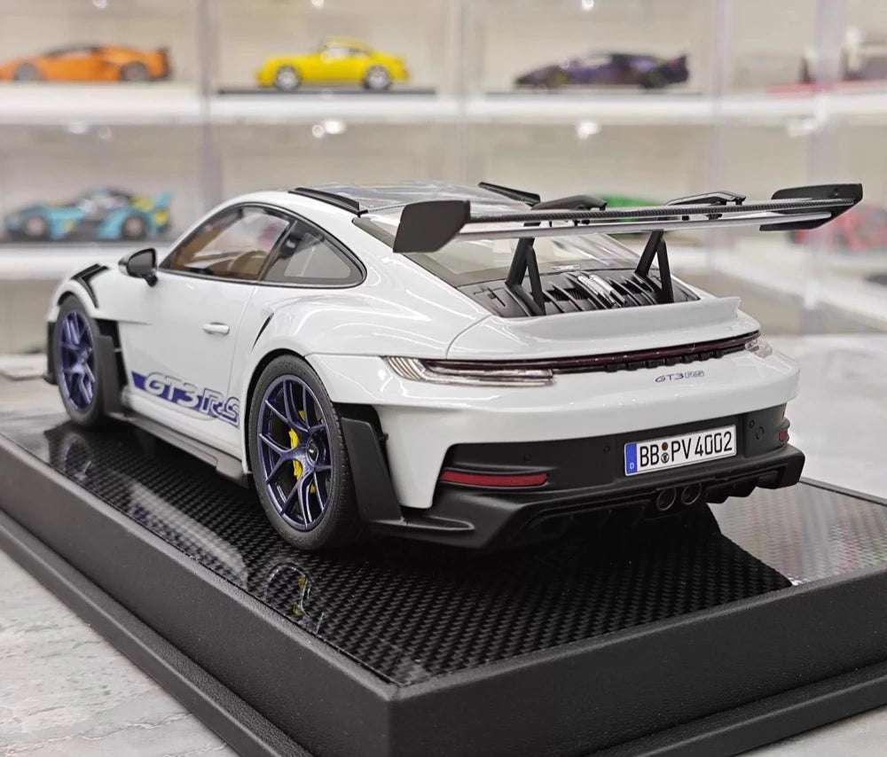 [Timothy Pierre] 1:18 Porsche 2023 911 GT3 RS Sonderwunsch White Model Car Resin