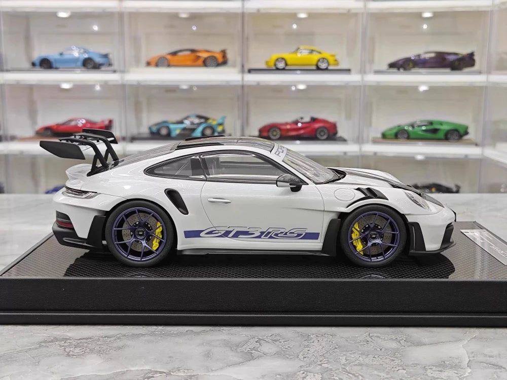[Timothy Pierre] 1:18 Porsche 2023 911 GT3 RS Sonderwunsch blanc voiture miniature Resin