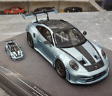 [Timothy Pierre] 1:18 Porsche 2023 911 GT3 RS Sonderwunsch Ice Blue Model Car Resin