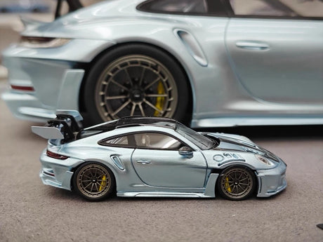 [Timothy Pierre] 1:18 Porsche 2023 911 GT3 RS Sonderwunsch Ice Blue Model Car Resin