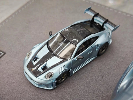 [Timothy Pierre] 1:18 Porsche 2023 911 GT3 RS Sonderwunsch Ice Blue Model Car Resin