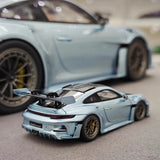 [Timothy Pierre] 1:18 Porsche 2023 911 GT3 RS Sonderwunsch Ice Blue Model Car Resin