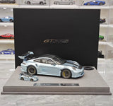 [Timothy Pierre] 1:18 Porsche 2023 911 GT3 RS Sonderwunsch Ice Blue Model Car Resin