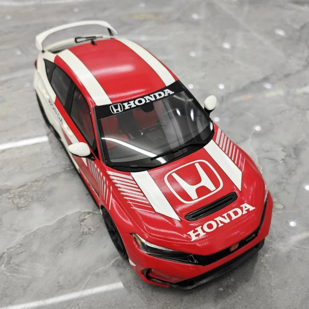 [Top Speed] 1:18 Honda 2023 Civic Type R FL5 rosso modellino di auto resina