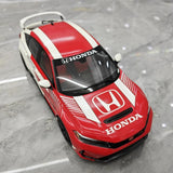 [Top Speed] 1:18 Honda 2023 Civic Type R FL5 Red Model Car Resin