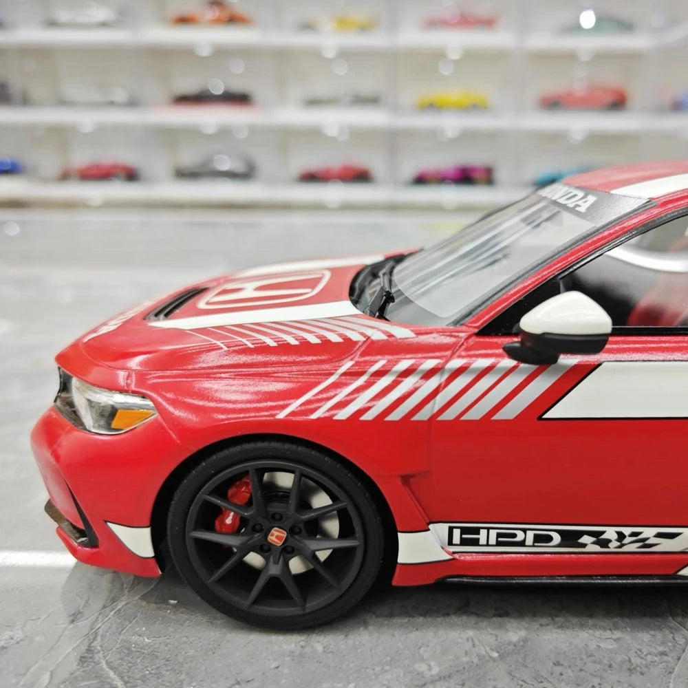 [Top Speed] 1:18 Honda 2023 Civic Type R FL5 rosso modellino di auto resina