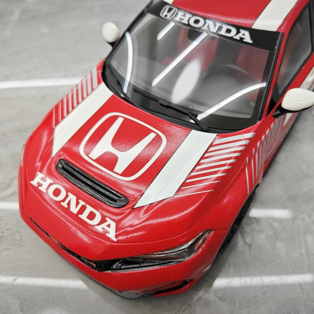 [Top Speed] 1:18 Honda 2023 Civic Type R FL5 Red Model Car Resin