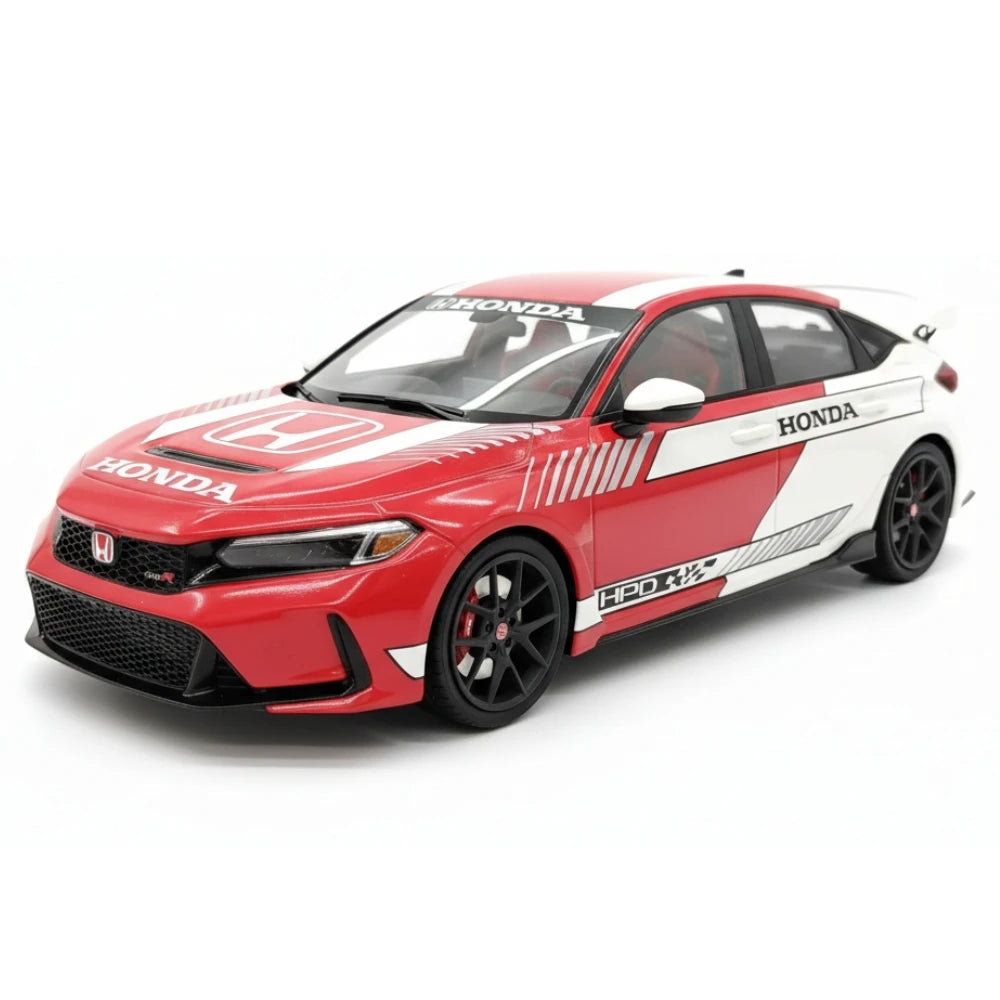 [Top Speed] 1:18 Honda 2023 Civic Type R FL5 rosso modellino di auto resina
