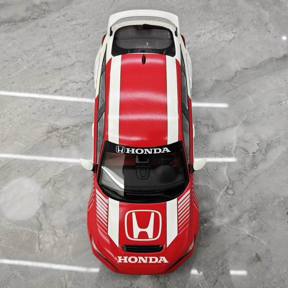 [Top Speed] 1:18 Honda 2023 Civic Type R FL5 rosso modellino di auto resina