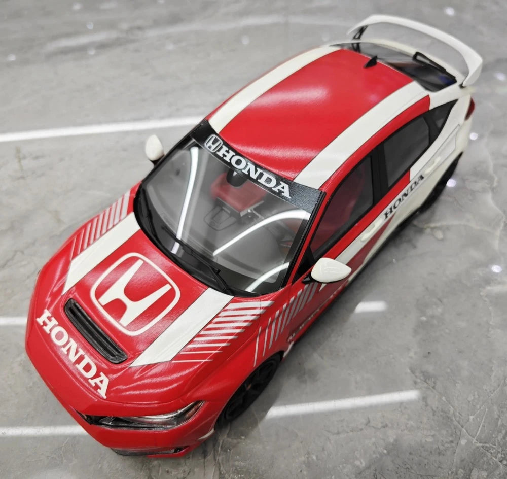 [Top Speed] 1:18 Honda 2023 Civic Type R FL5 rosso modellino di auto resina
