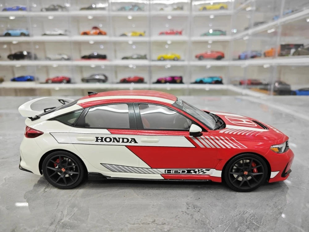 [Top Speed] 1:18 Honda 2023 Civic Type R FL5 Red Model Car Resin
