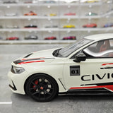 [Top Speed] 1:18 Honda 2023 Civic Type R FL5 ホワイト モデルカー レジン