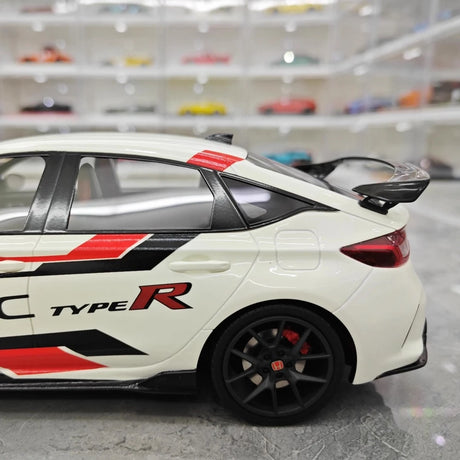[Top Speed] 1:18 Honda 2023 Civic Type R FL5 White Model Car Resin