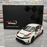 [Top Speed] 1:18 Honda 2023 Civic Type R FL5 ホワイト モデルカー レジン