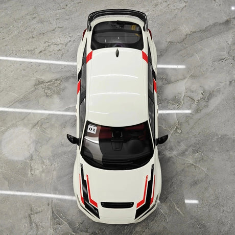 [Top Speed] 1:18 Honda 2023 Civic Type R FL5 White Model Car Resin