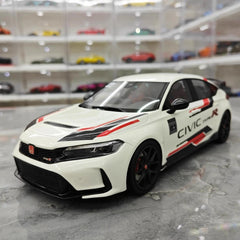 [Top Speed] 1:18 Honda 2023 Civic Type R FL5 White Model Car Resin