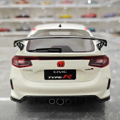 [Top Speed] 1:18 Honda 2023 Civic Type R FL5 White Model Car Resin