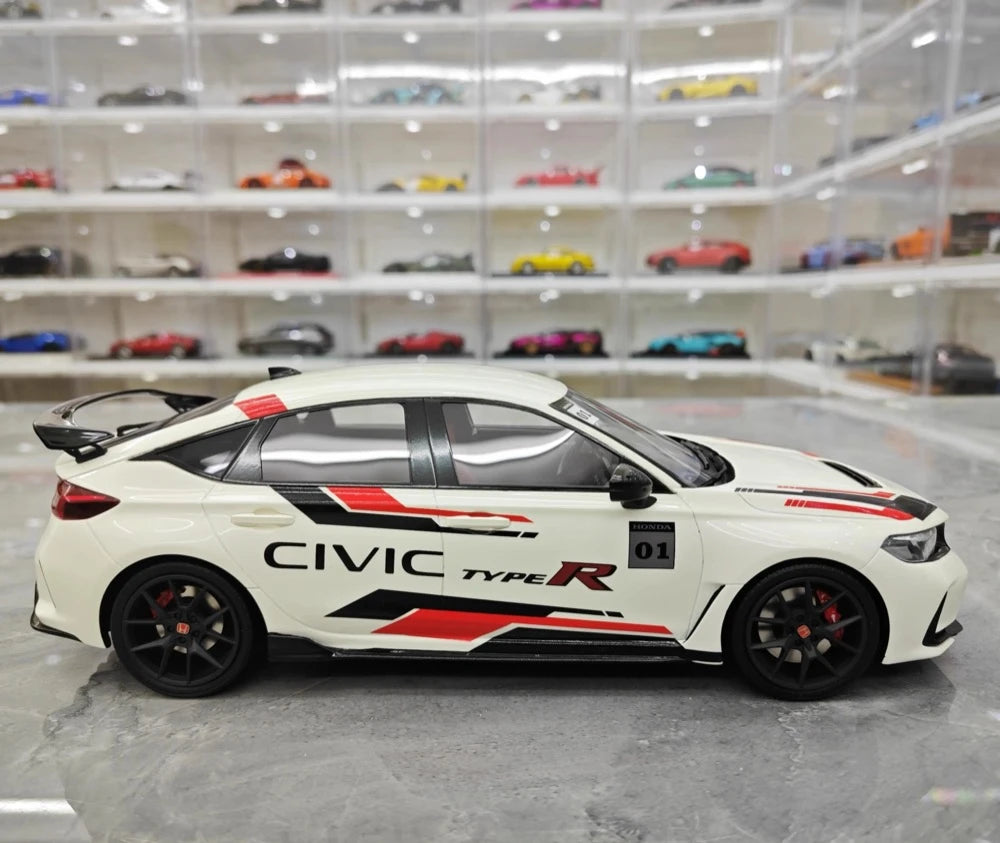 [Top Speed] 1:18 Honda 2023 Civic Type R FL5 ホワイト モデルカー レジン