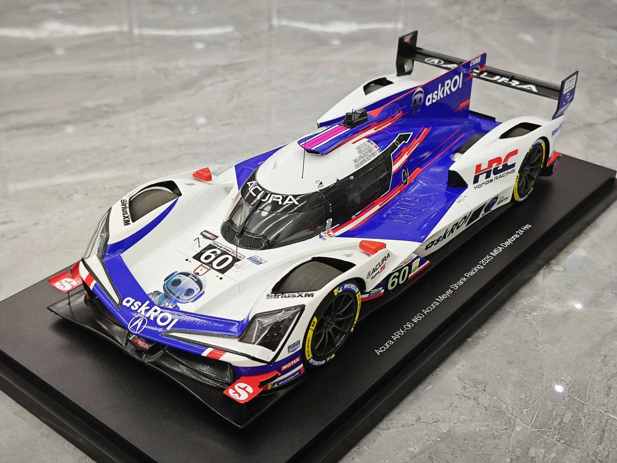 Acura 2025 ARX-06 #60 Acura Meyer Shank Racing Rolex 24 at Daytona 1:18 resin model car by Top Speed - view 4