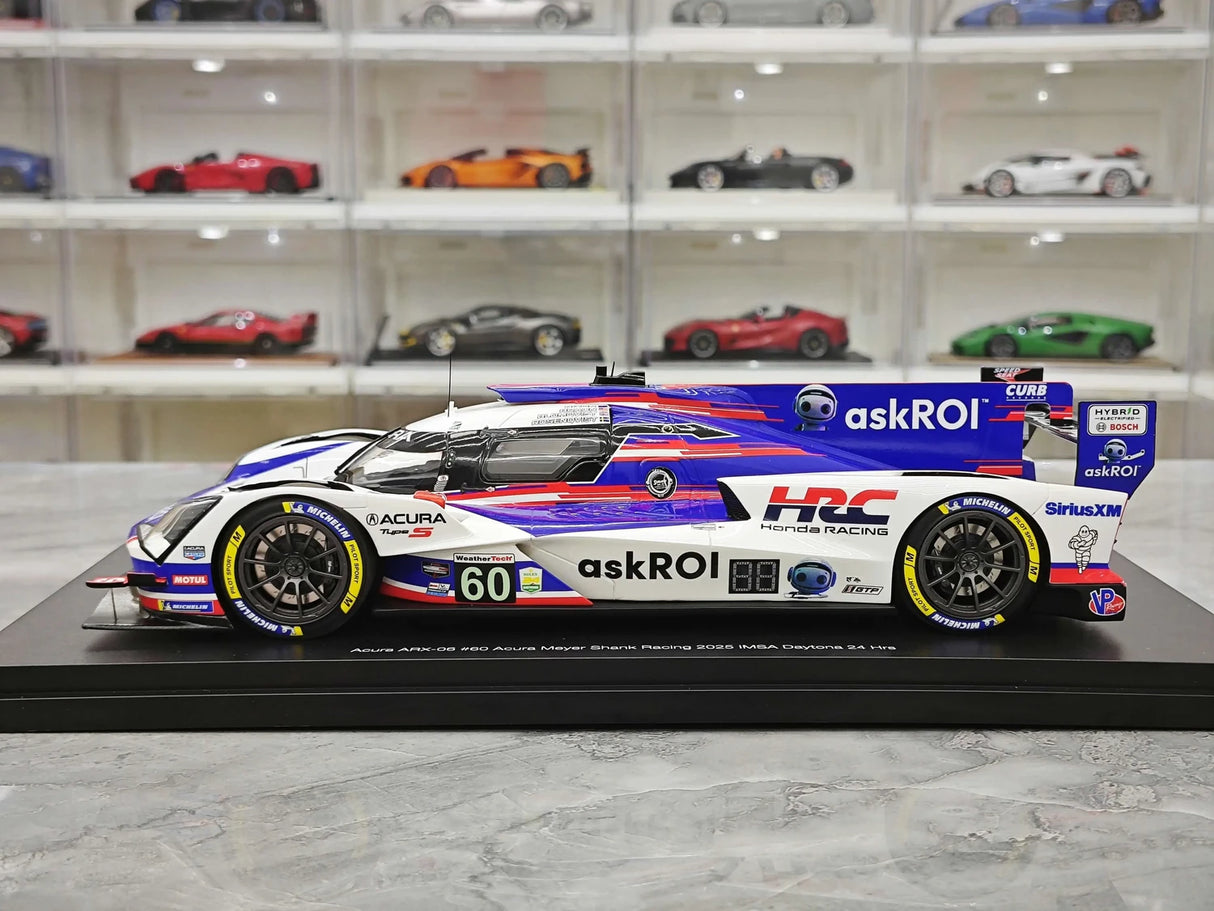 Acura 2025 ARX-06 #60 Acura Meyer Shank Racing Rolex 24 at Daytona 1:18 resin model car by Top Speed - view 5