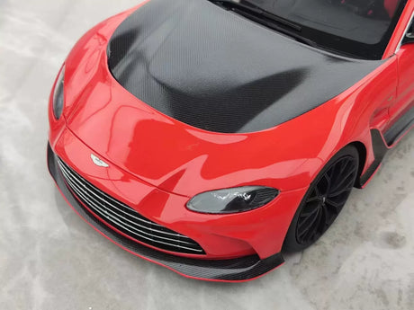 Top Speed Aston Martin 2022 V12 Vantage Scorpus Red 1:18 – Sammelobjekt-Resin-Modellharz