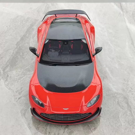 Top Speed Aston Martin 2022 V12 Vantage Scorpus Red 1:18 – Sammelobjekt-Resin-Modellharz