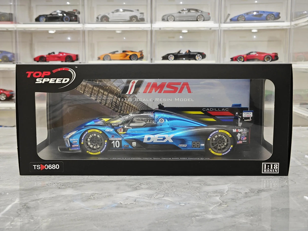 Cadillac 2025 V-Series.R #10 Cadillac Wayne Taylor Racing Rolex 24 at Daytona 1:18 resin model car by Top Speed - view 13