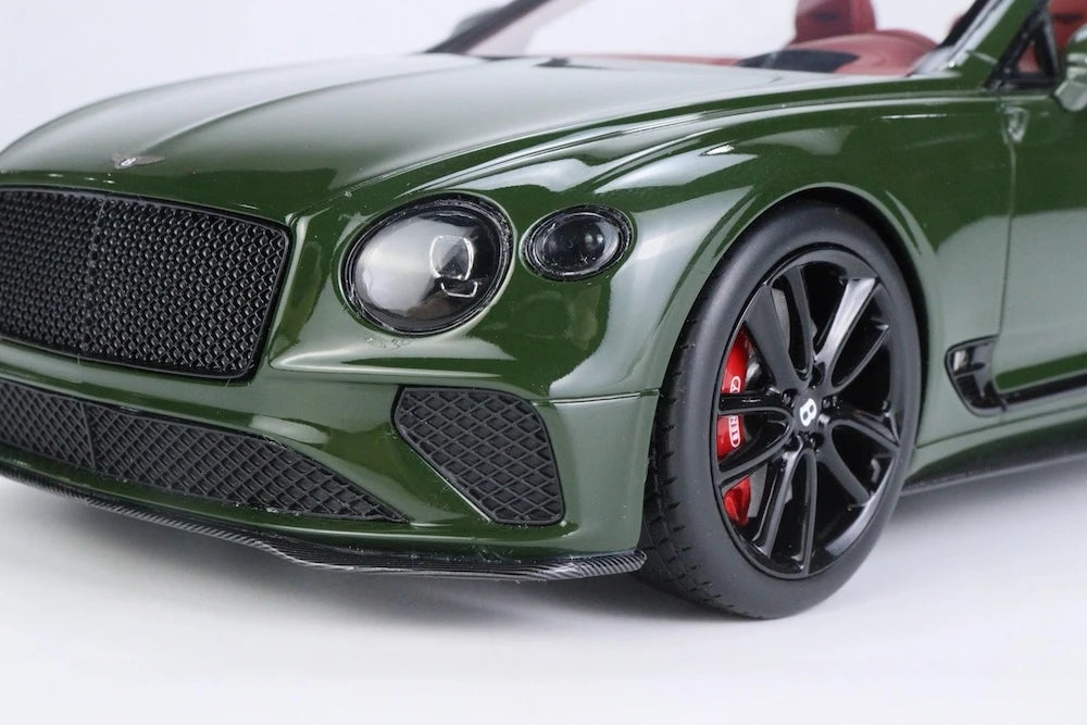 [Top Speed] 1:18 Bentley 2019 Continental GT Green Model Car Resin