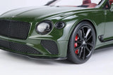 [Top Speed] 1:18 Bentley 2019 Continental GT Green Model Car Resin