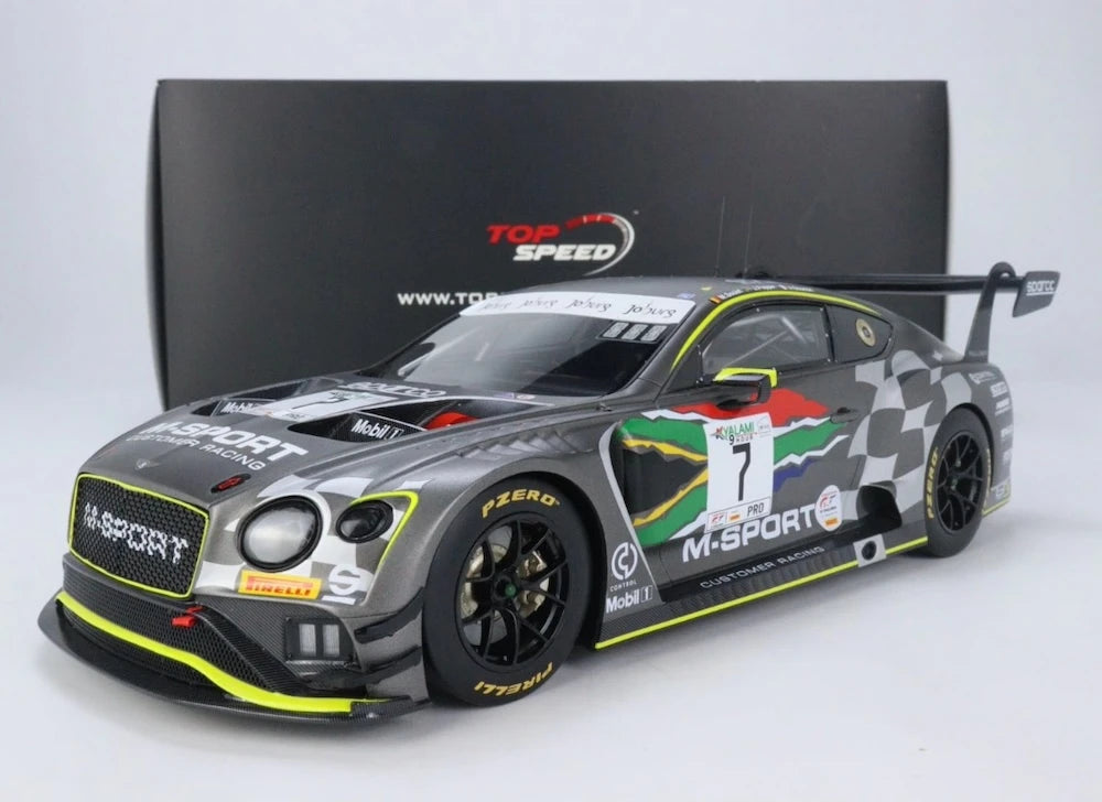 [TopSpeed] 1:18 Bentley 2020 Continental GT3 #7 modellino di auto resina / Closed Body