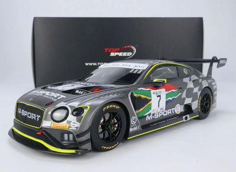 [TopSpeed] 1:18 Bentley 2020 Continental GT3 #7 Model Car Resin / Closed Body