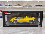 [Top Speed] 1:18 Bugatti 2022 W16 Mistral Yellow Model Car Resin