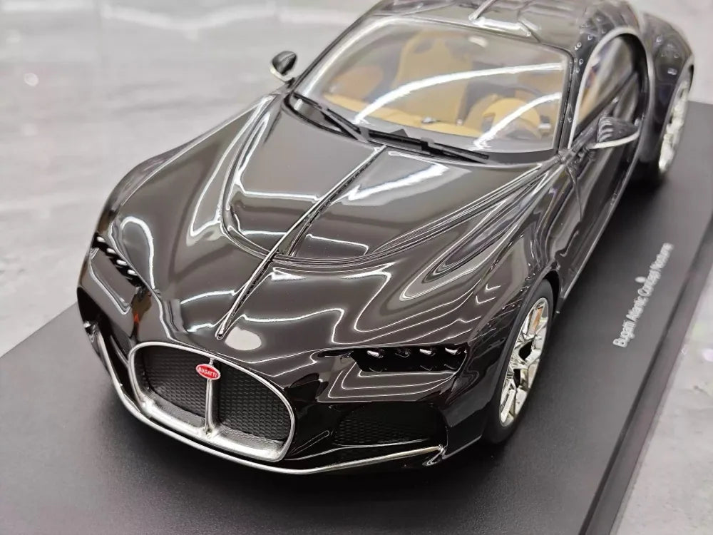 [Top Speed] 1:18 Bugatti 2024 Atlantic Black Model Car Resin