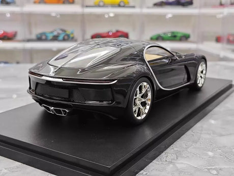 [Top Speed] 1:18 Bugatti 2024 Atlantic Black Model Car Resin
