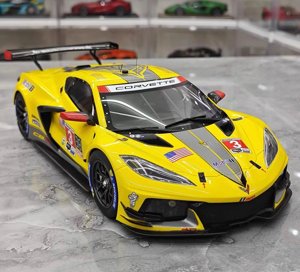 [TopSpeed] 1:18 Chevrolet 2021 Corvette C8.R #3 Model Car Resin